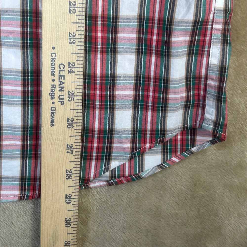 J.Crew Mens Flex Washed Classic Plaid Button Down Shirt Red Green Small NWT - Picture 3 of 8